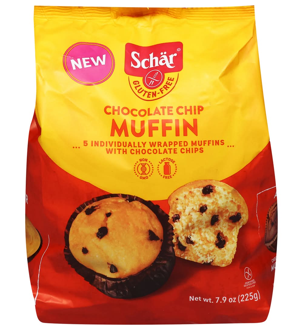 Schär Muffins, Chocolate Chip (7.9 oz, 5 ct)