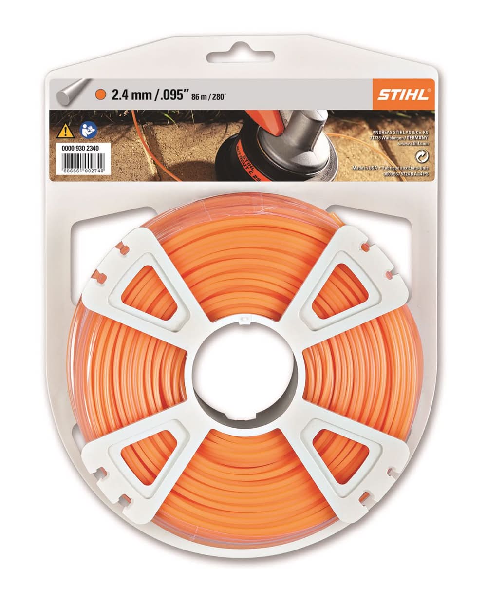 Stihl Premium Round .095 In. D X 280 Ft. L Trimmer Line
