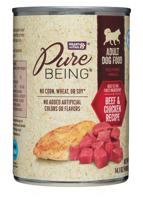 Pure Being Premium Canned Dog Food, Beef & Chicken, Adult (14.1 oz)