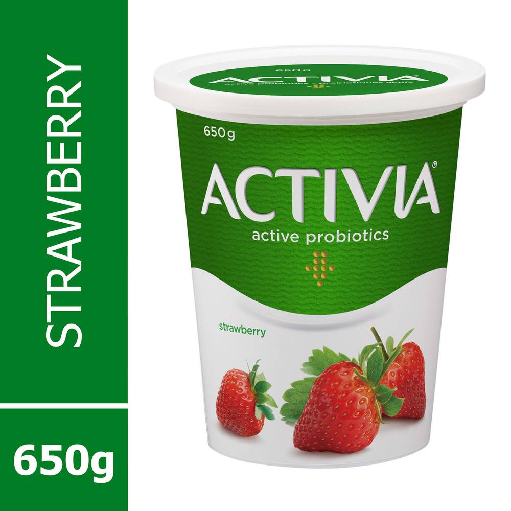 Activia Strawberry Probiotic Yogurt (650 g)