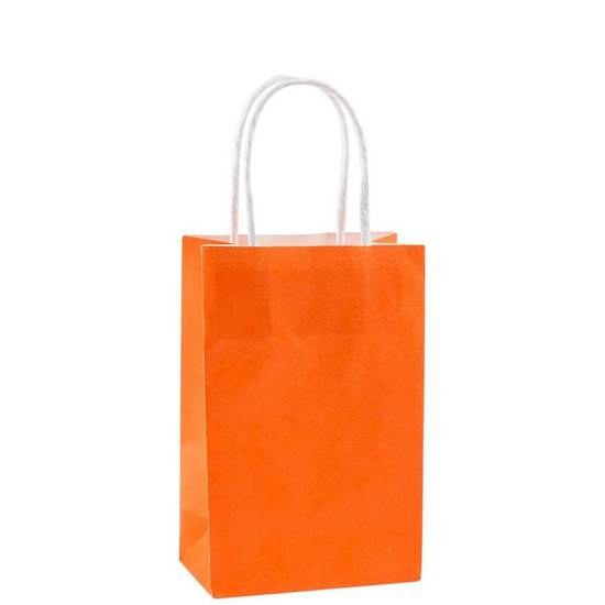 Small Orange Paper Gift Bag