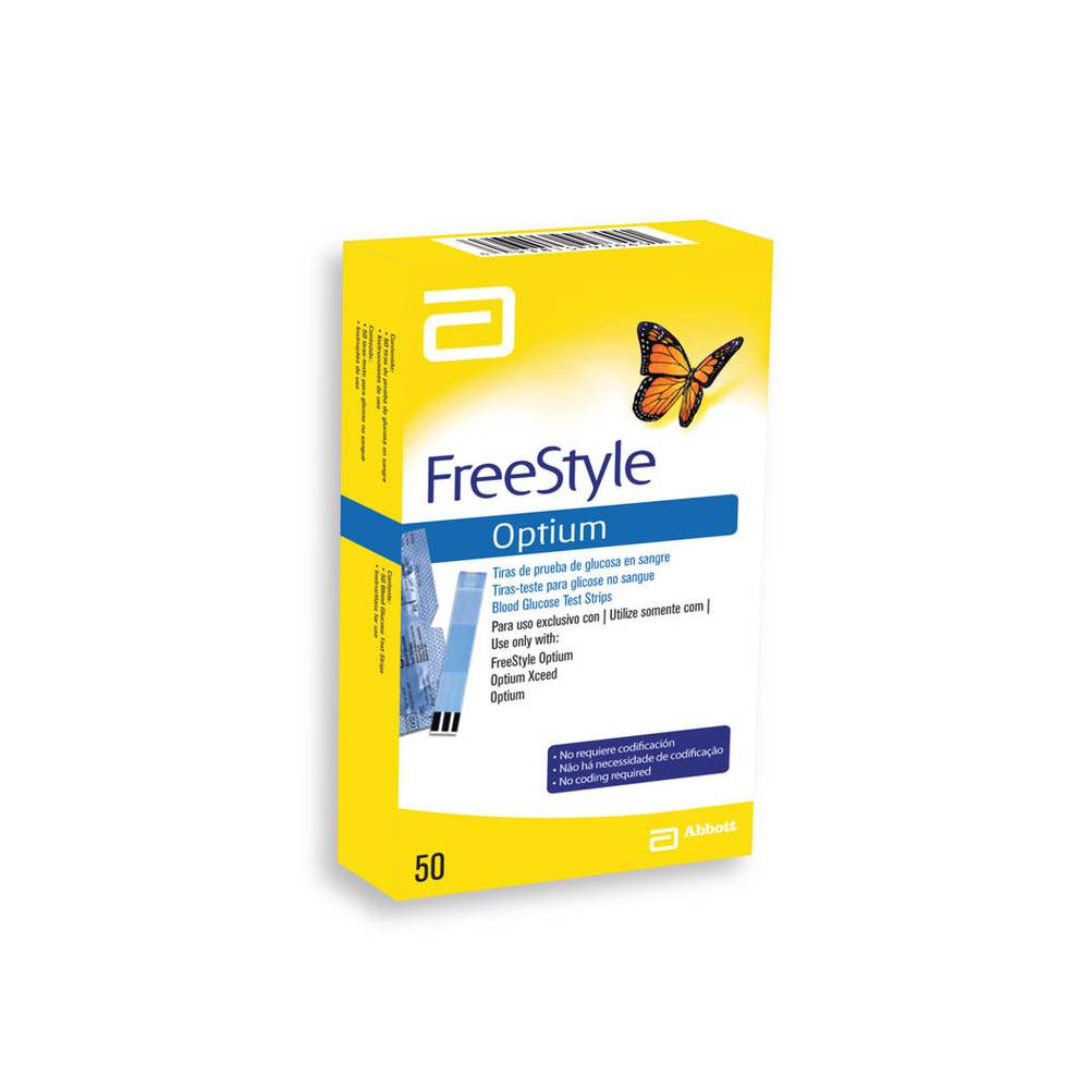 Tiras para Medidor de Glucosa Optium   FREESTYLE