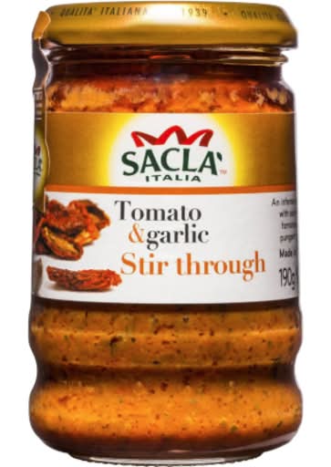 Sacla' Sun Dried Tomato & Garlic Pasta Sauce (190g)