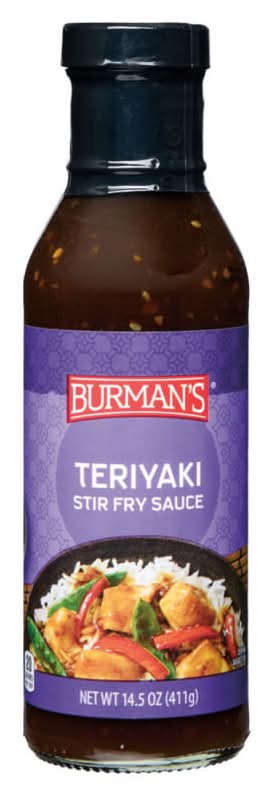 Burman's Stir Fry Sauce, Teriyaki (14.5 oz)