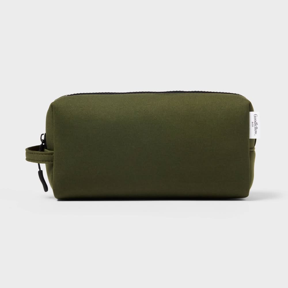 Goodfellow & Co. Compact Travel Toiletry Organizer, Olive Green