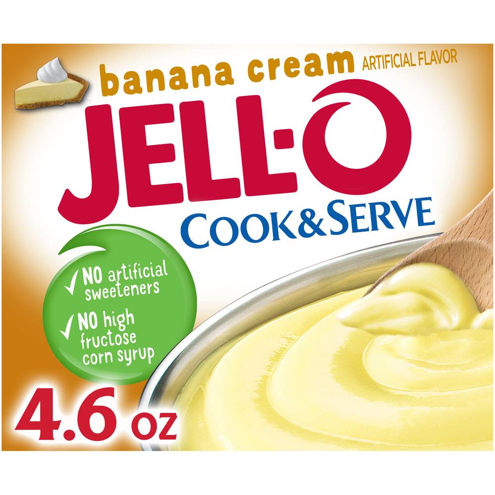 Jell-O Pudding Banana Cook & Serve (4.6 oz)