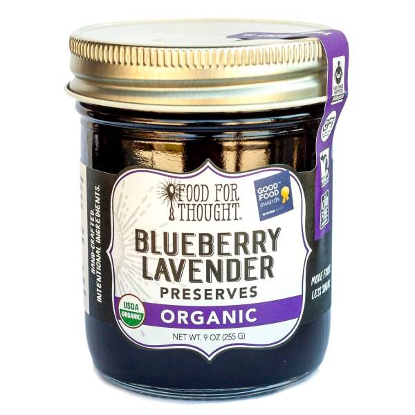 Food For Thought, Organic Blueberry Lavender Preserves (9 oz)