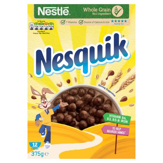 Nesquik Whole Grain Chocolate Cereal (375g)