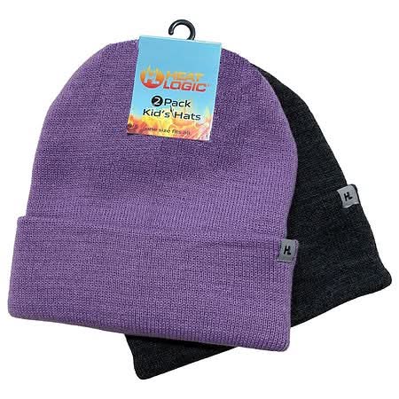 Heat Logic Kid's Knit Hats, OSFM (2 ct)
