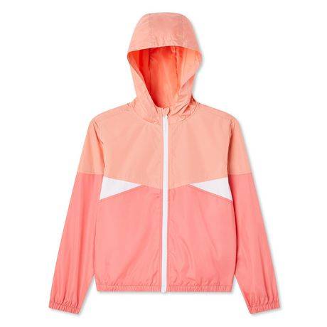 George Girls'' Windbreaker (Color: Coral, Size: M)