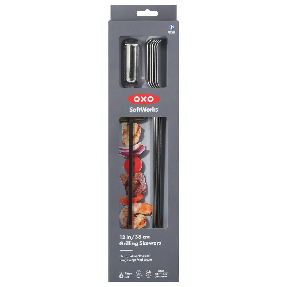 OXO Softworks Grilling Skewers, 13 Inch