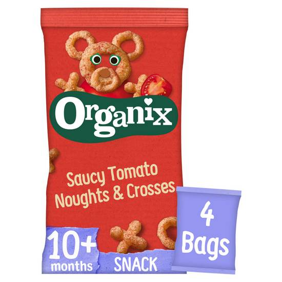 Organix Saucy Tomato Noughts & Crosses Multipack (4x15g)