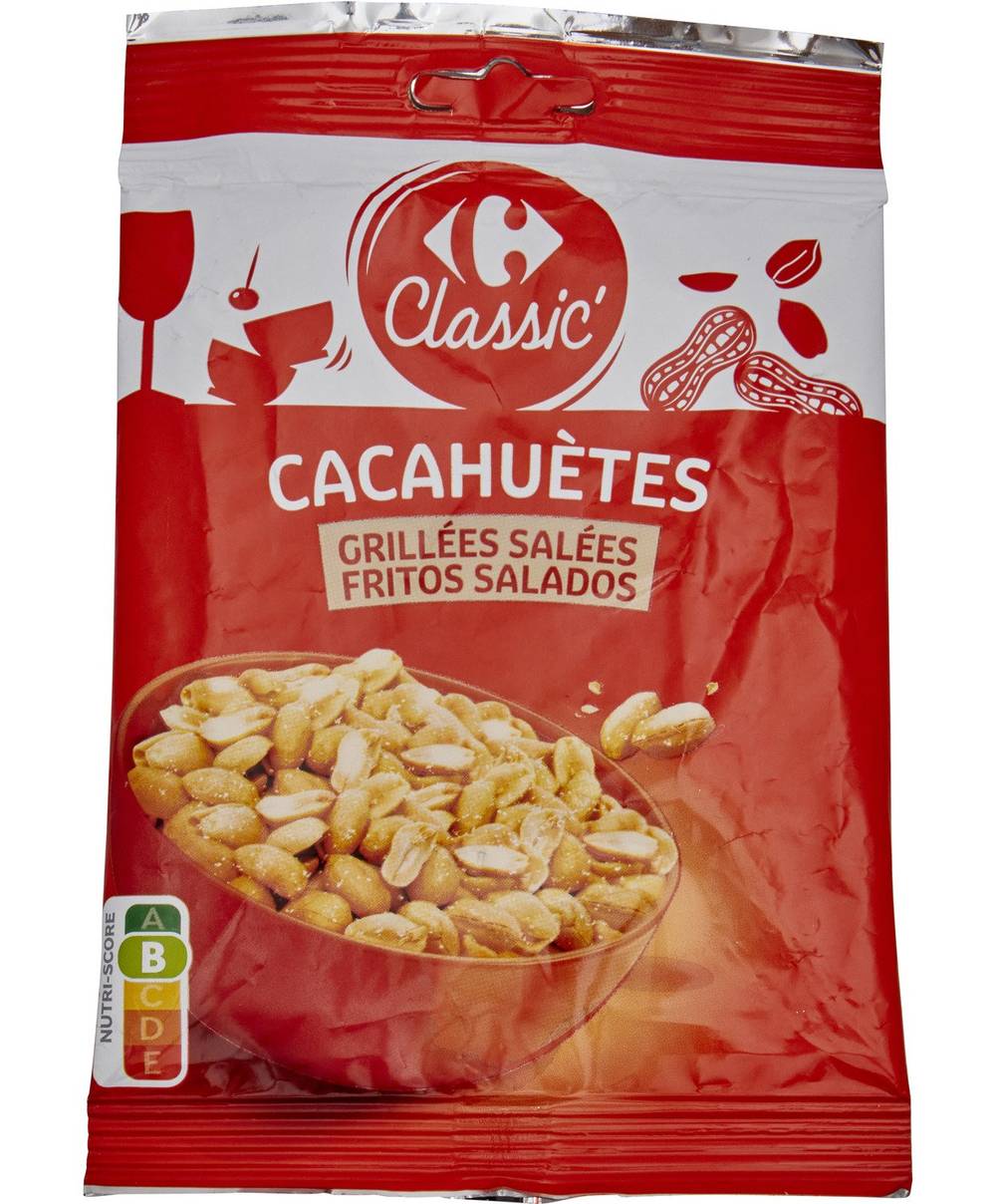 Carrefour Classic' - Cacahuètes grillées salées (250g)