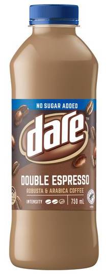 Dare No Added Sugar Double Espresso Iced Coffee 750ml