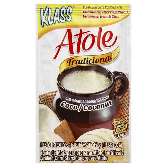 Klass Atole Traditional Coco Coconut Flavored Drink Mix (1.5 oz)