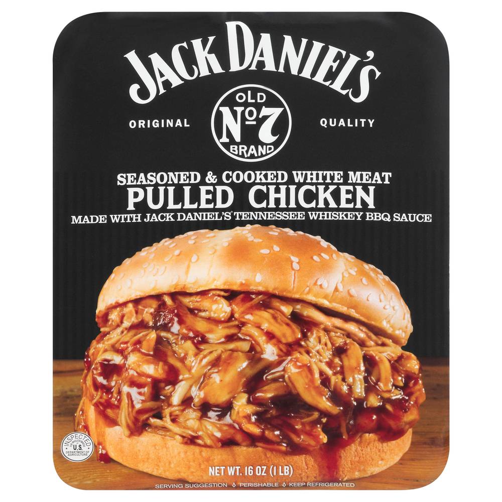 Jack Daniel's Seasoned & Fully Cooked White Meat Pulled Chicken (1 lbs)