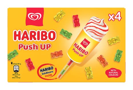Haribo Heartbrand Push-Up Ice Cream (4 x 85ml)