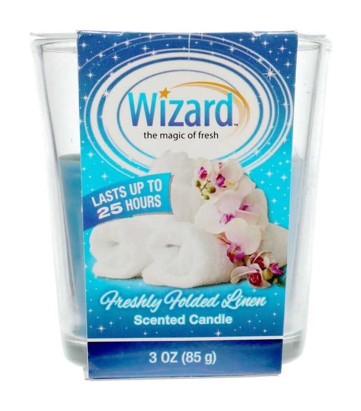 Wizard Freshly Folded Linen Scented Candle (3 oz)