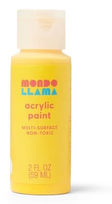 Mondo Llama Satin Acrylic Paint, Warm Sunshine (59 ml)