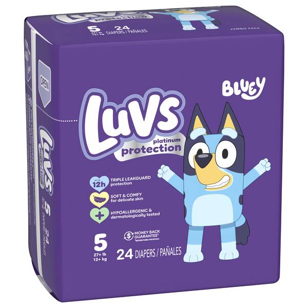 Luvs Paw Patrol Disposable Baby Diapers, 12 kg (25 ct)