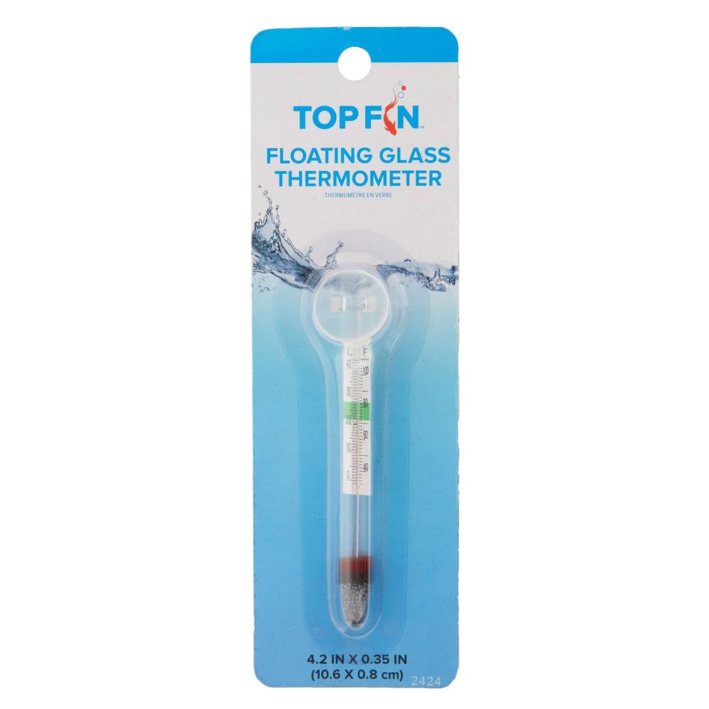 Top Fin® Floating Glass Aquarium Thermometer