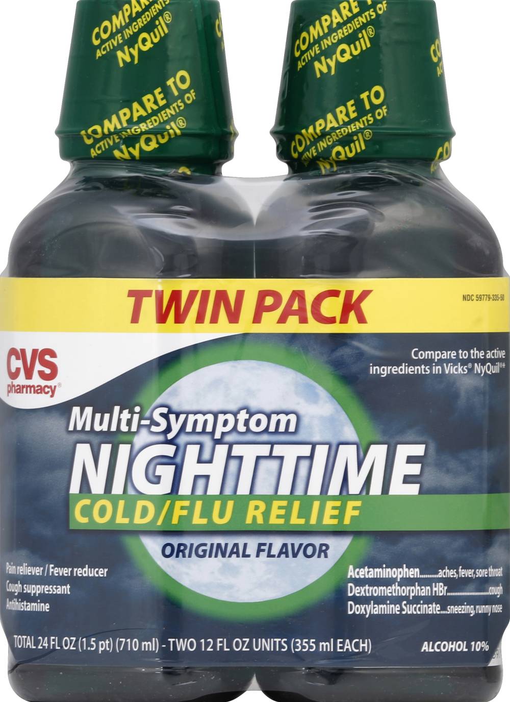 CVS Pharmacy Nighttime Cold/Flu Relief Original Flavor (24 fl oz)