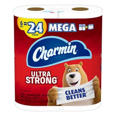 Charmin Ultra Strong Toilet Paper Mega Rolls (6 ct)