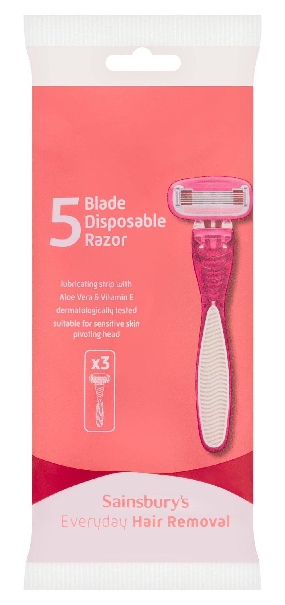 Sainsbury's 5 Blade Disposable Razors Delivery Near Me | Order Online ...