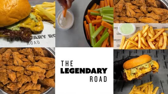 The legendary Road alitas y hamburguesas