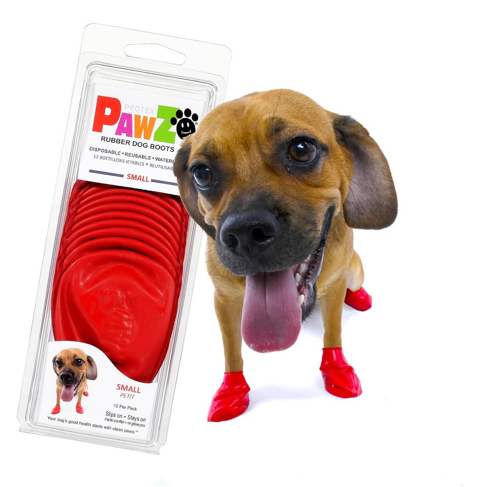 PawZ® Rubber Dog Boots (Color: Assorted, Size: Small)