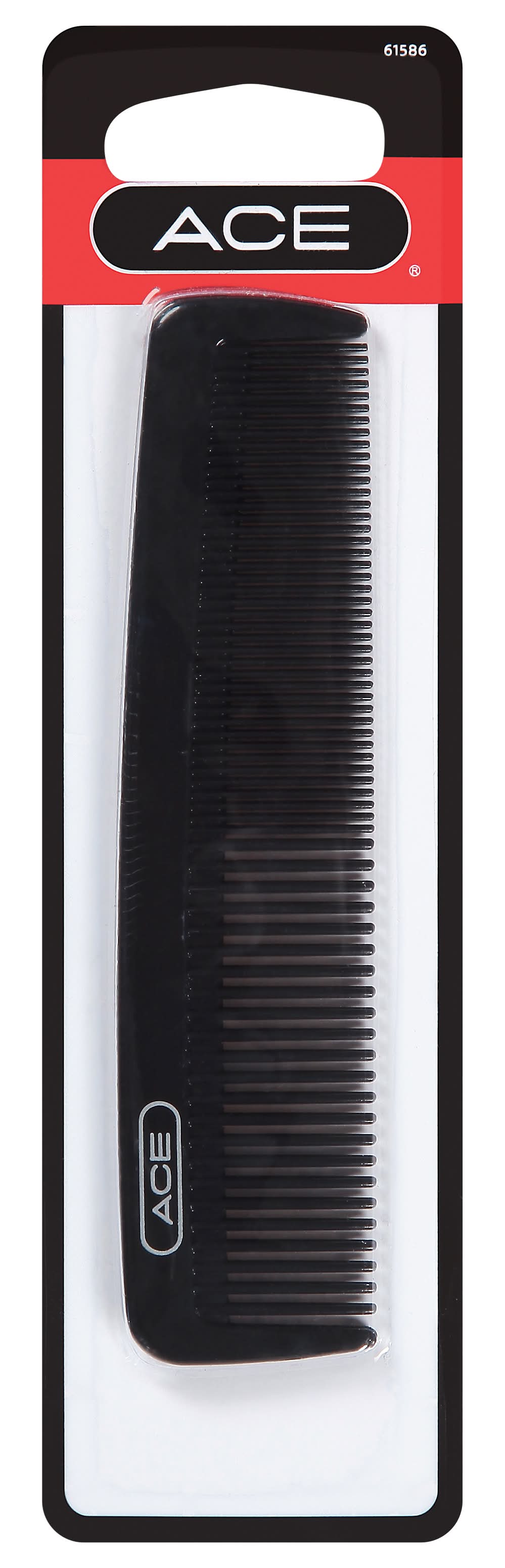 ACE Men's Black Pocket Comb (0.5 oz)