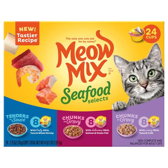 Meow Mix Tender Favorites Savory Morsels Cat Food (24ct)