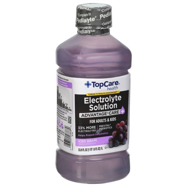 TopCare Advantage Care, Iced Grape Electrolyte Solution For Adults & Kids