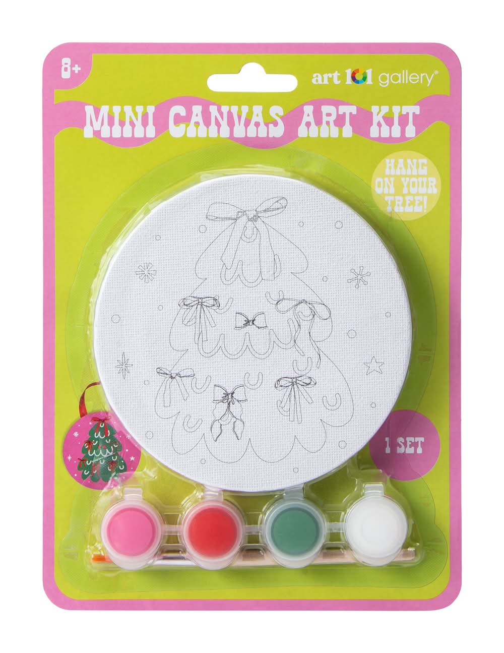 Art 101 Gallery® Mini Canvas Art Kit Set Bow Tree