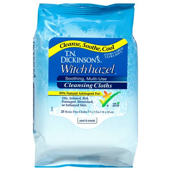 T.n. Dickinson's Witch Hazel Cleansing Cloths (25 ct)