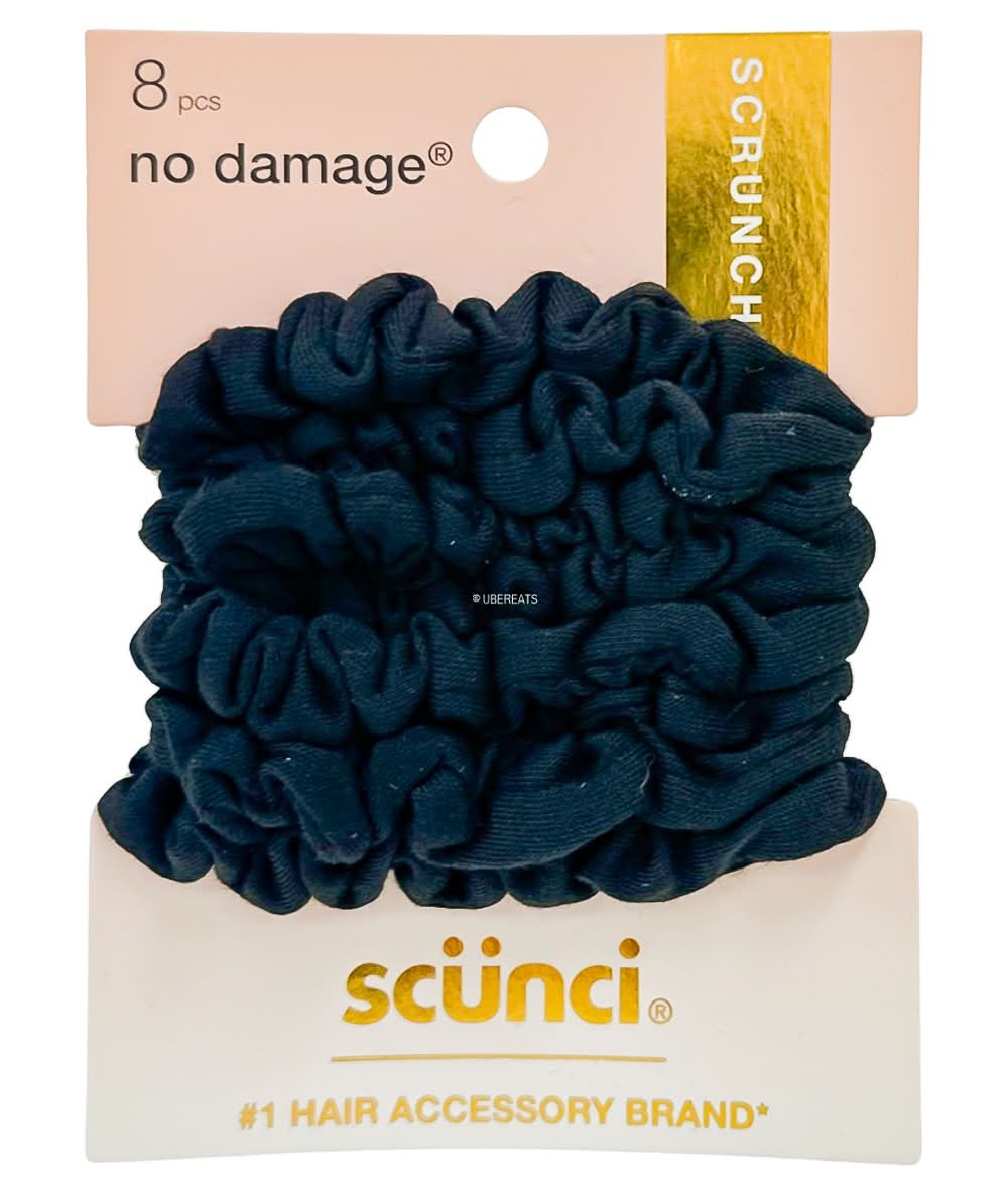 Scunci Mini Scrunchies, Black (8 ct)