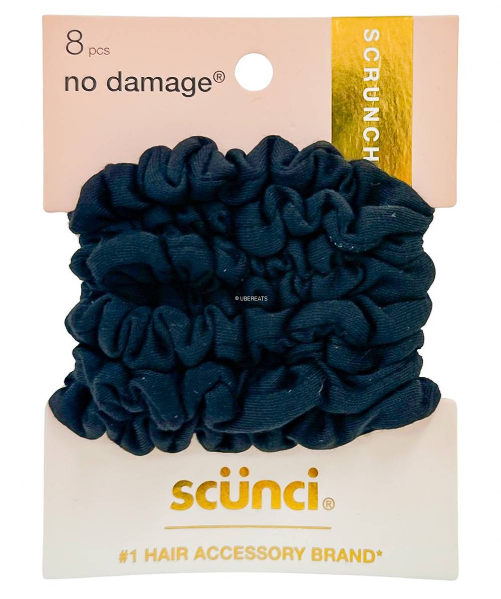 Scunci Mini Scrunchies, Black (8 ct)