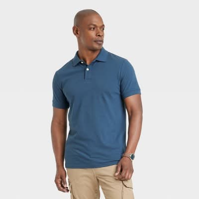 Goodfellow & Co. Men's Every Wear Polo Shirt, M, Dark Blue