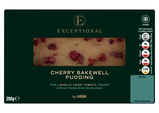 ASDA Exceptional Cherry Bakewell Pudding (200g)