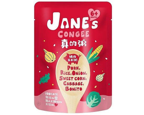 JANE'S CONGEE寶寶豬肉玉米粥150G(乾貨)^301559450