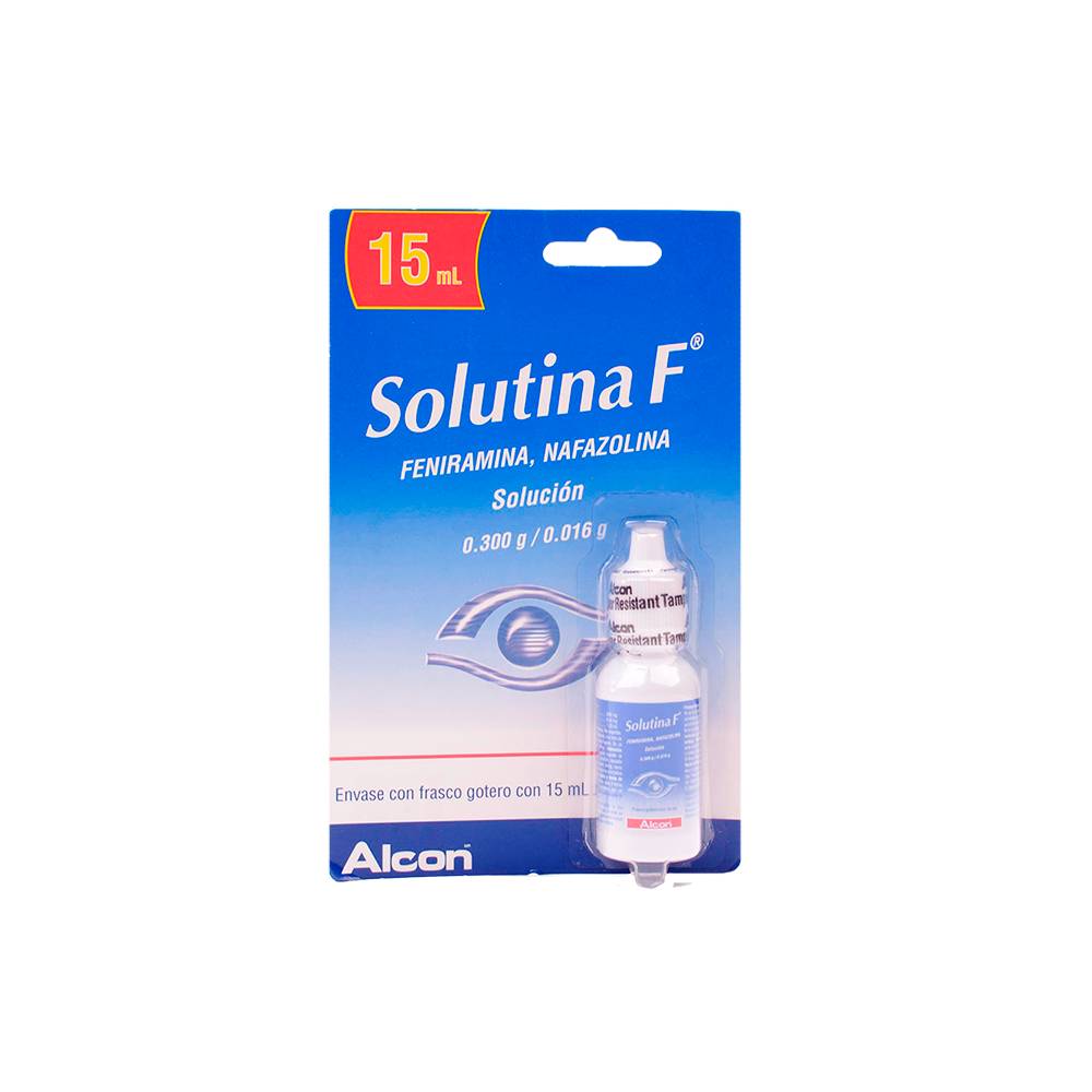 Alcon solutina f solución 0.300/0.016 g (15 ml)