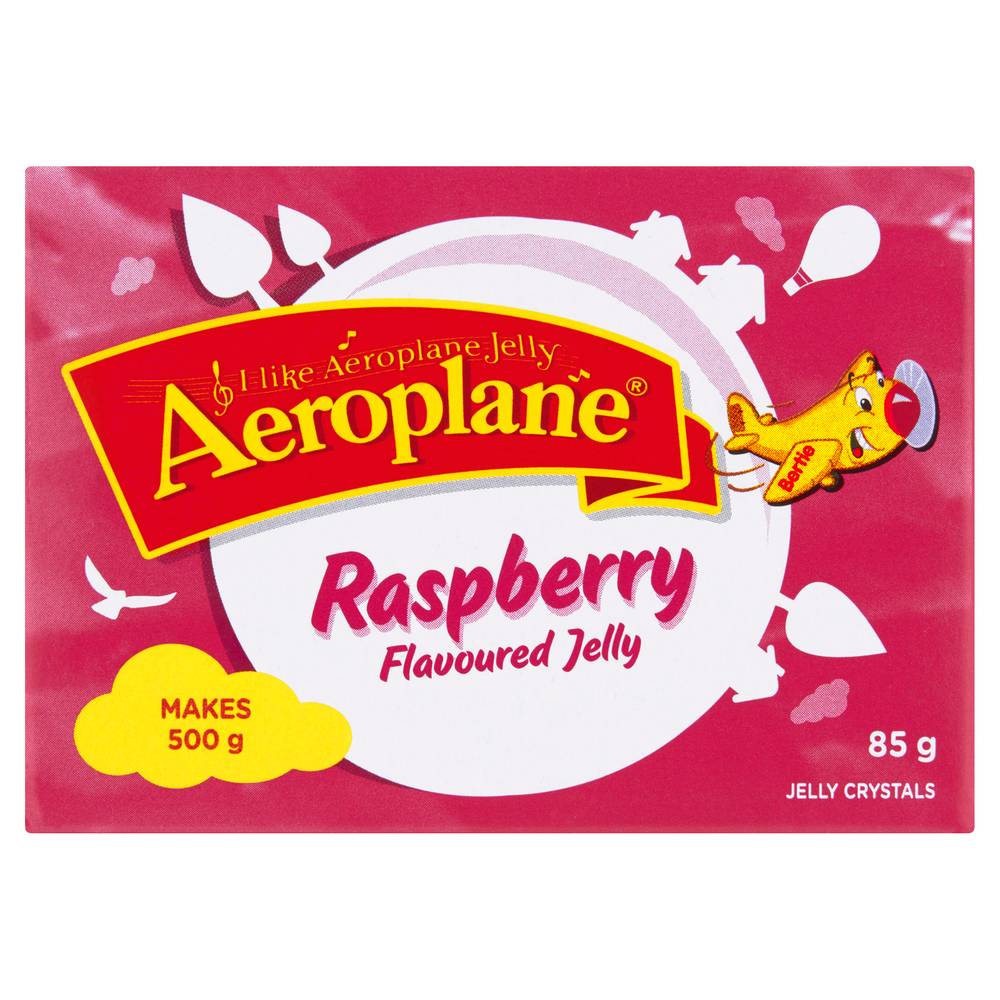 Aeroplane Flavored Jelly Crystals, Raspberry (85g)
