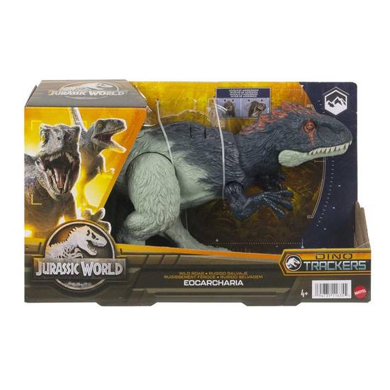 Jurassic world dinosaurio eocarcharia rugido salvaje