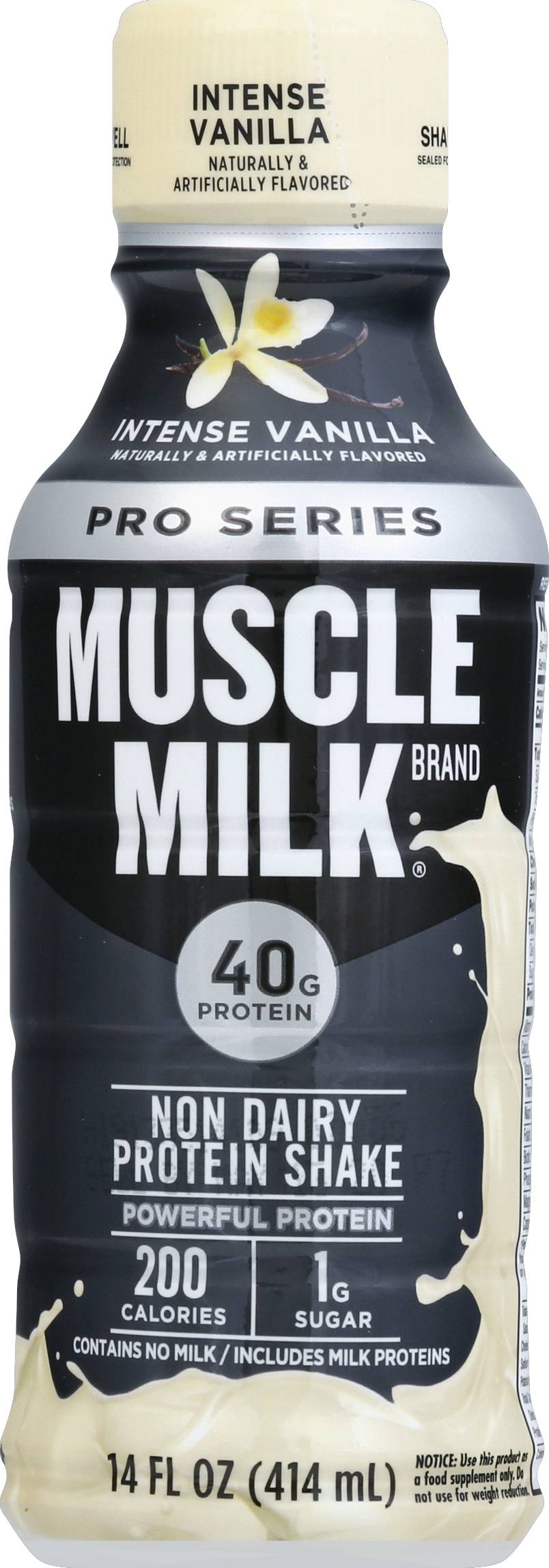 Muscle Milk Pro Intense Non Dairy Protein Shake (14 fl oz) (vanilla)