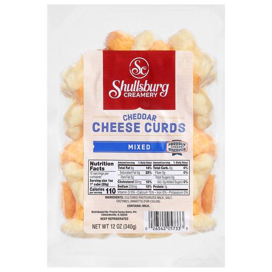 Shullsburg Creamery Mixed Cheddar Cheese Curds
