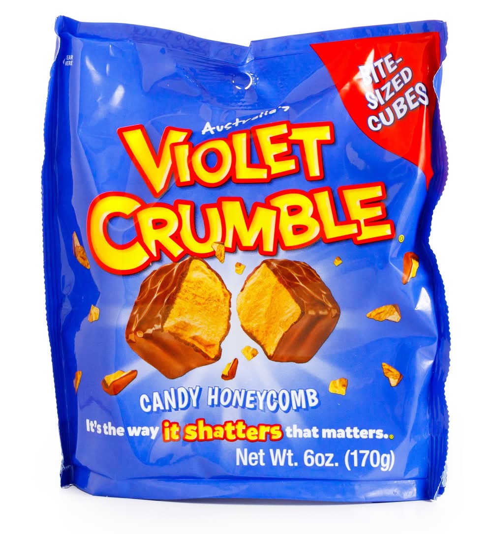 Violet Crumble Dark Chocolate Honeycomb Candy Chunks (6.3 oz)