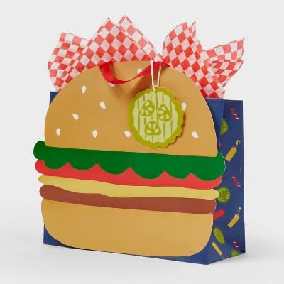 Spritz Hamburger Gift Bag, Medium