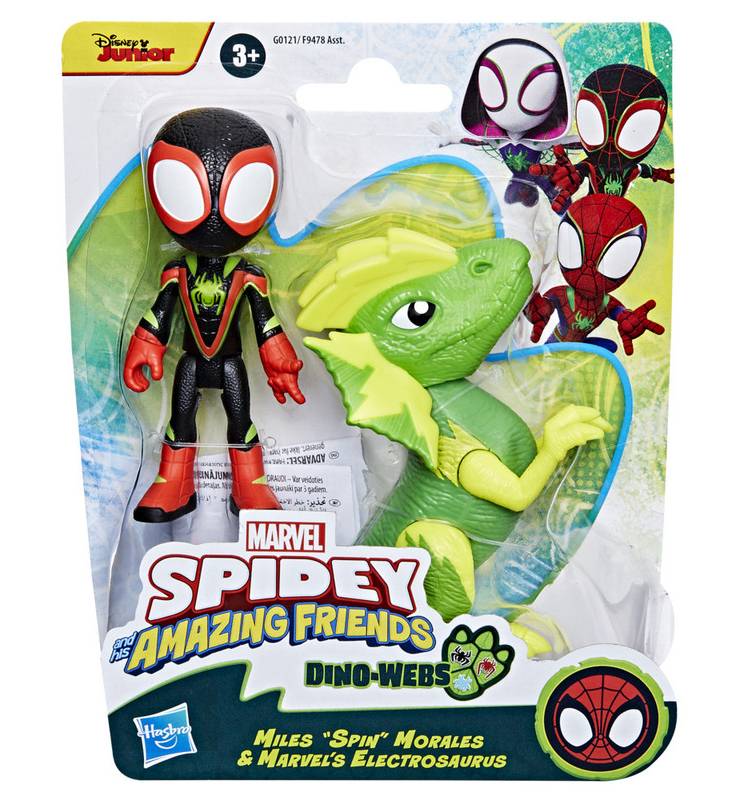Hasbro · Figuras de spidey + dino webs (2 pack)