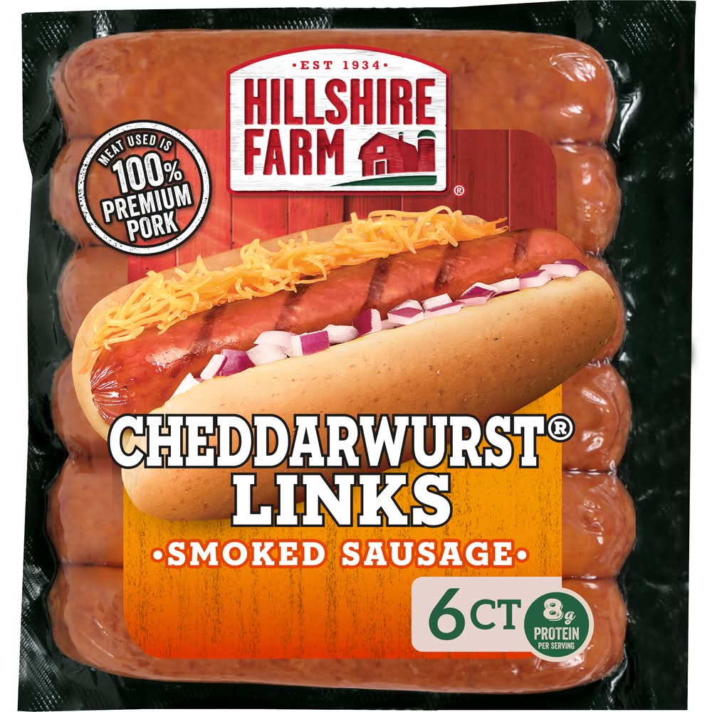 Hillshire Farm Cheddarwurst Wisconsi Cheese Smoked Sausage (12 oz)