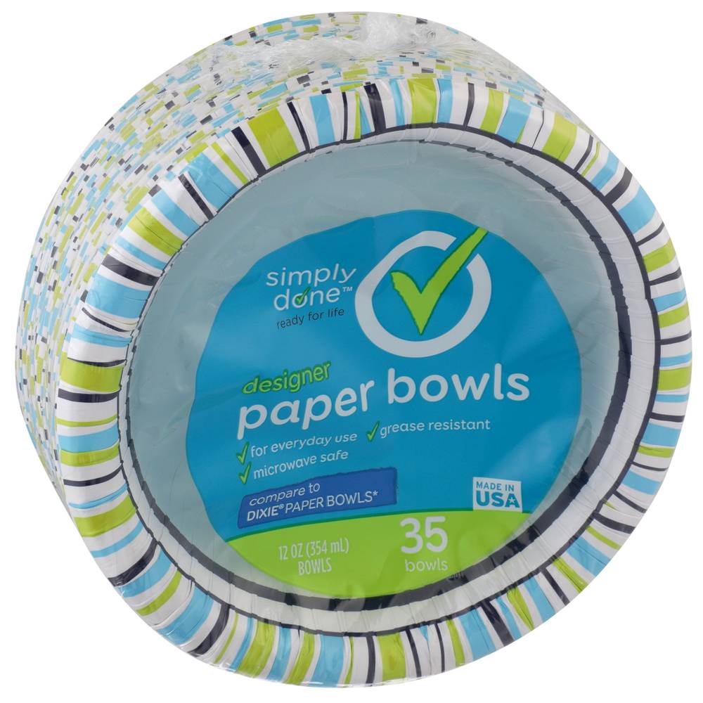 Simply Done Paper Bowls